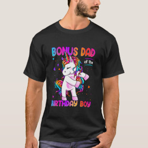 Bonus Dad of the Birthday Boy Matching Family Vide T-Shirt