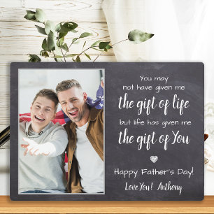 BONUS DAD Poem Personalised Photo Father's Day Plaque