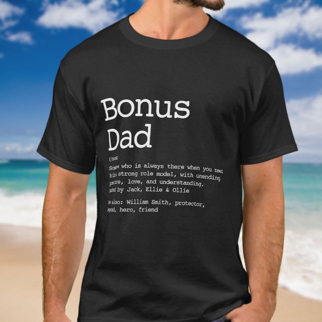 Bonus Dad Stepdad Definition Modern T-Shirt (Creator Uploaded)