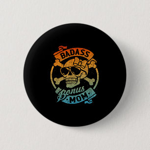 Bonus mom stepmom stepmother mother's day 6 cm round badge