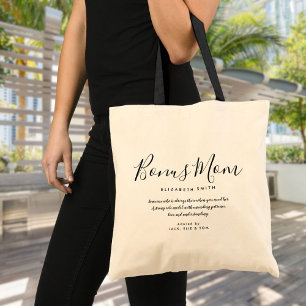 Bonus Mum Elegant Script Stepmom Quote Tote Bag