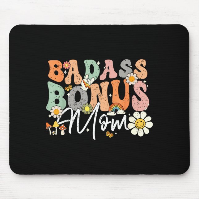 Bonus mum funny step mum mother's day  mouse pad (Front)