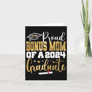 Bonus Mum Of A 2024 Graduate Cl Senior Graduation Card