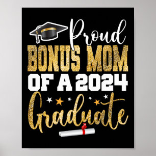 Bonus Mum Of A 2024 Graduate Cl Senior Graduation Poster
