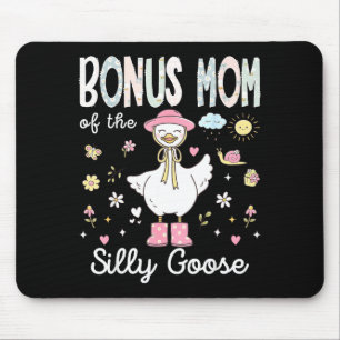 Bonus mum of the silly goose 1st birthday girl mouse pad