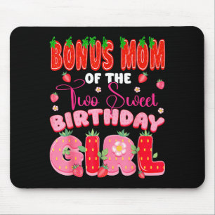 Bonus Mum of The Two Sweet 2nd Birthday Girl Mouse Pad