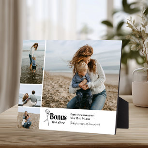 Bonus Mum Personalised Photo Layout Plaque