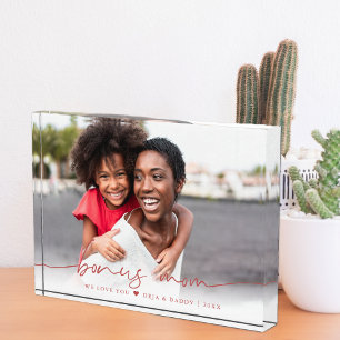 Bonus Mum Script Overlay We Love You Photo Block