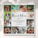 Bonus Mum Stepmom Quote Script 12 Photo Collage Faux Canvas Print<br><div class="desc">Personalise with 12 favourite photos and quote for your Bonus Mum to create a unique gift for Mother's day,  birthdays,  Christmas,  baby showers,  or any day you want to show how much she means to you. Show her how amazing she is every day. Designed by Thisisnotme©.</div>