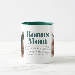 Bonus Mum Typography Customised Mug