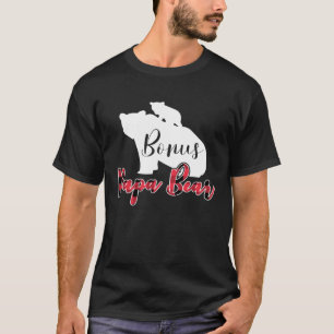 Bonus Papa Bear Buffalo Plaid Stepdad Fathers Day  T-Shirt