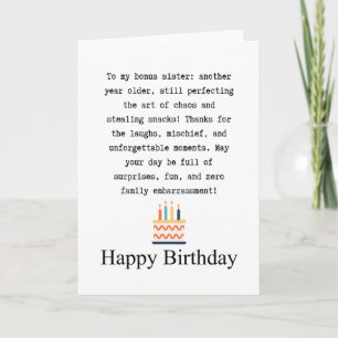 Bonus sister card