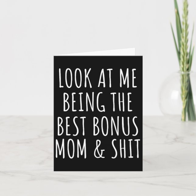 Bonus Step Mum Mothers Day From Stepdaughter Steps Card (Front)