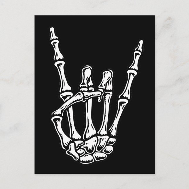 Bony Rock Hand Postcard (Front)