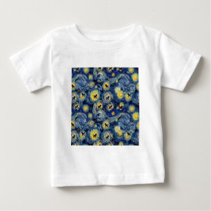 Boo22 Artist Poodle Boho Floral – Colourful Poodle Baby T-Shirt