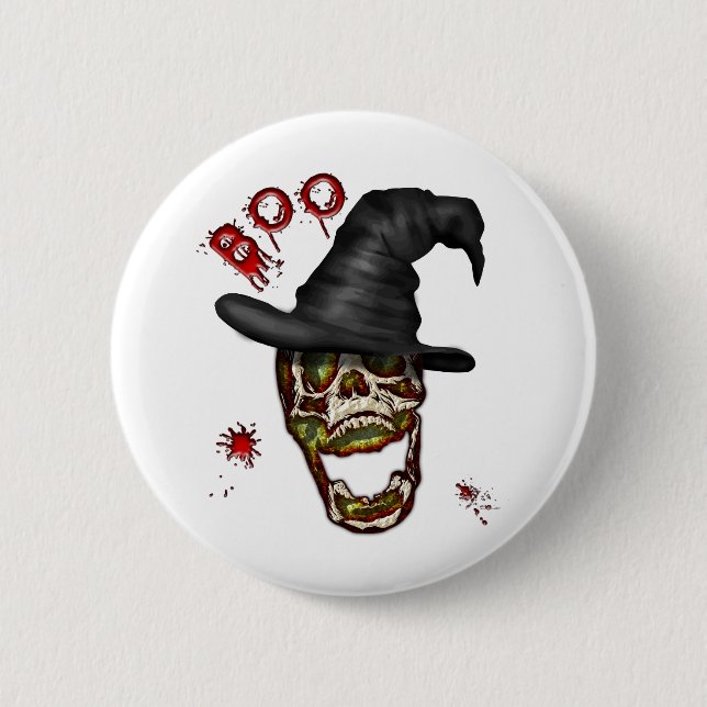 Boo 6 Cm Round Badge (Front)