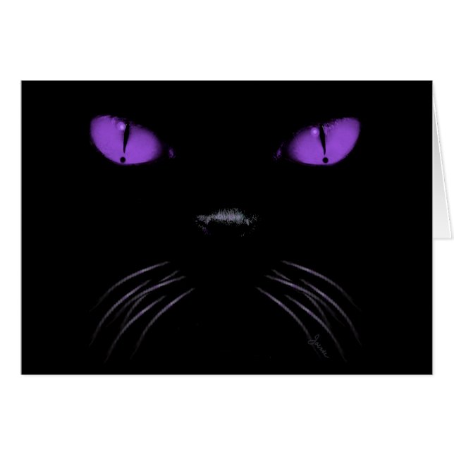 Boo - Amethyst Blank Card (Front Horizontal)