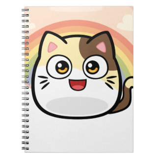 Boo as Cat Design Products Spiral Notebook