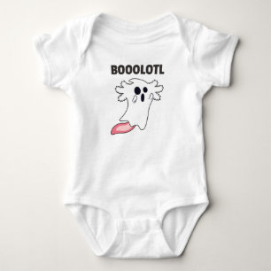 Boo Axolotl Lovers Cute Animals For Halloween Baby Bodysuit