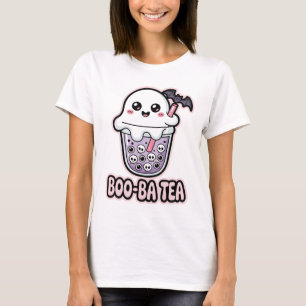 Boo-Ba Tea Funny Ghost Boba T-Shirt Cute Kawaii