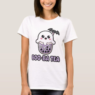 Boo-Ba Tea Funny Ghost Boba T-Shirt Cute Kawaii
