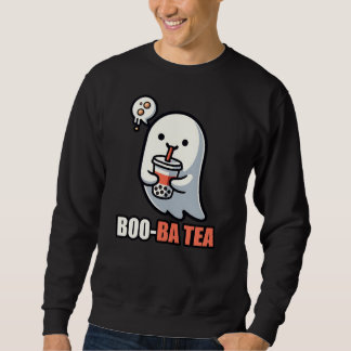 Boo-Ba Tea Ghost – Playful Halloween Boba Lover De Sweatshirt