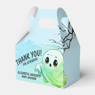 Boo Baby Shower Halloween Blue Themed Cute Party Favour Box