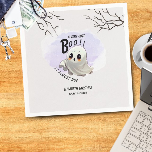 Boo Baby Shower Halloween themed Cute Party Napkin (Creator Uploaded)