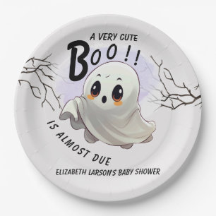 Boo Baby Shower Halloween themed Cute Party Paper Plate