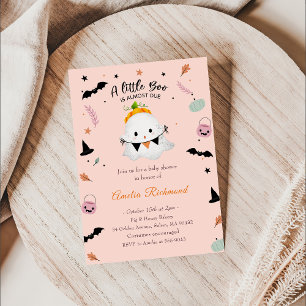 Boo Baby Shower Our Little Boo Is Almost Due Invitation