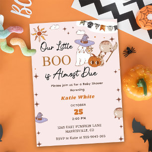 Boo Baby Shower Our Little Boo Is Almost Due Invitation