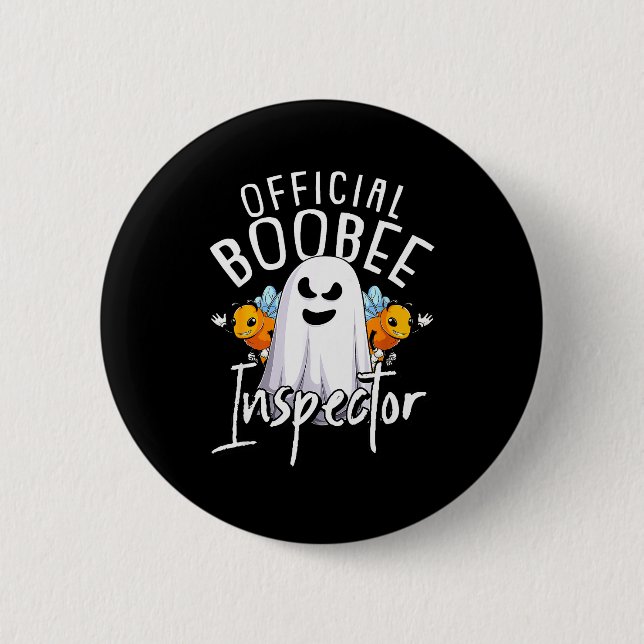 Boo-bee Inspector Lazy Diy Halloween Costume Funny 6 Cm Round Badge (Front)