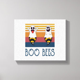Boo Bees Couple Ghost Halloween shirt Canvas Print