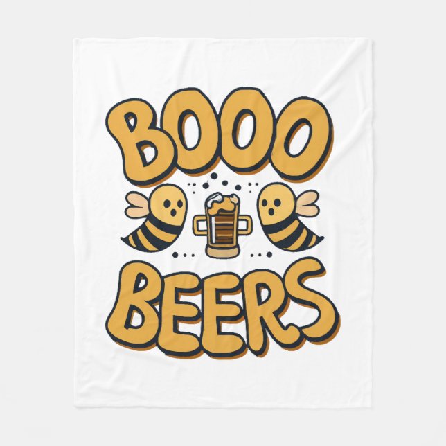 Boo Bees Fleece Blanket (Front)