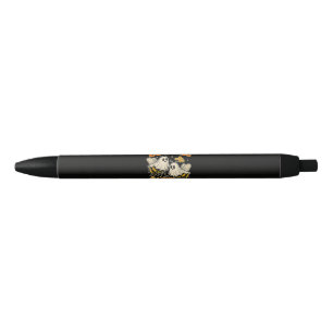 Boo Bees Funny Ghost Bee Pun Cute Halloween Black Ink Pen