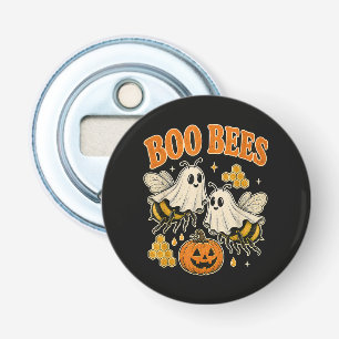 Boo Bees Funny Ghost Bee Pun Cute Halloween Bottle Opener