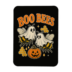 Boo Bees Funny Ghost Bee Pun Cute Halloween Magnet