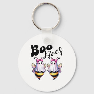 Boo Bees Ghost Bee Halloween Costume Women Funny  Key Ring