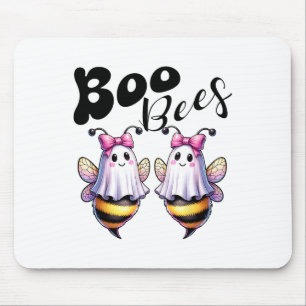 Boo Bees Ghost Bee Halloween Costume Women Funny Mouse Pad