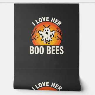 Boo Bees Halloween Ghost Bee Funny Design_1 Wallpaper