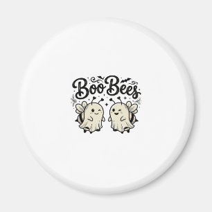Boo Bees Vintage Halloween Ghost Bee Design_1 Magnet