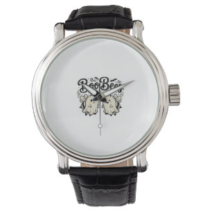 Boo Bees Vintage Halloween Ghost Bee Design_1 Watch
