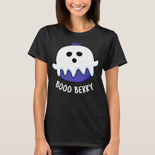 Boo Berry Funny Fruit Pun T-Shirt (Front)