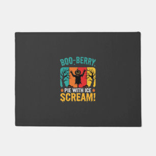 Boo-Berry Pie Halloween Ice Scream Design Doormat