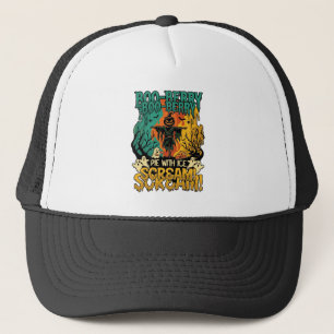 Boo Berry Pie Ice Scream Pumpkin Scarecrow Hallowe Trucker Hat