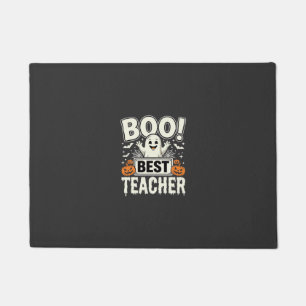 Boo Best Teacher Halloween Ghost Design_1 Doormat