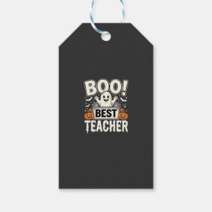 Boo Best Teacher Halloween Ghost Design_1 Gift Tags