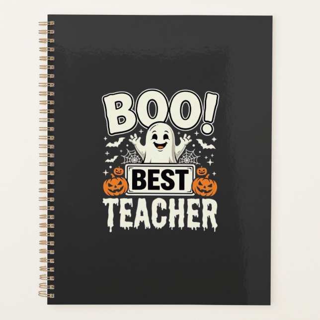 Boo Best Teacher Halloween Ghost Design_1 Planner (Front)