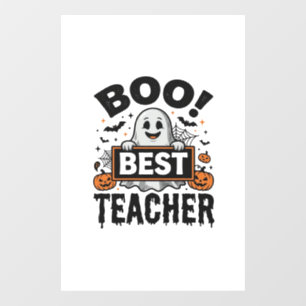 Boo Best Teacher Vintage Halloween Teacher Design_