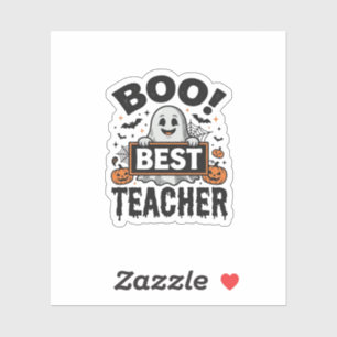 Boo Best Teacher Vintage Halloween Teacher Design_